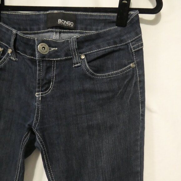 BONGO - Denim Vision | size 7 | Classic Flared Dark Wash  Blue Denim Jeans - Picture 5 of 16